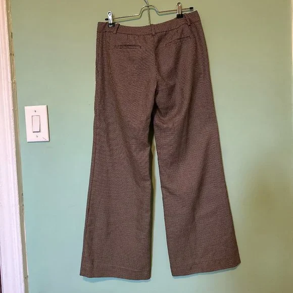 pinstripe wide leg mid waist pants - Picture 3 of 6